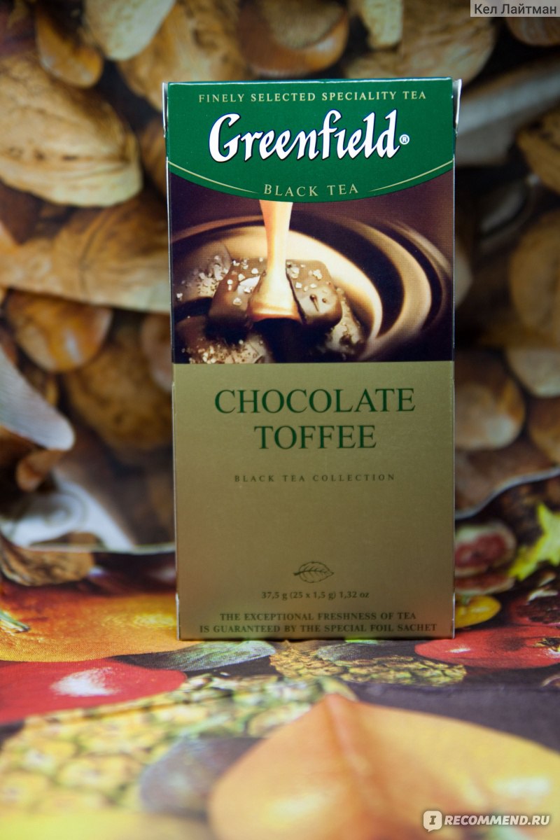 Чай Гринфилд (Greenfield) Chocolate Toffee (Шоколад Тоффи) черный в ...
