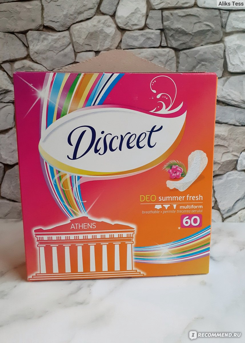 Прокладки ежедневные Discreet deo summer fresh multiform - «Discreet ...