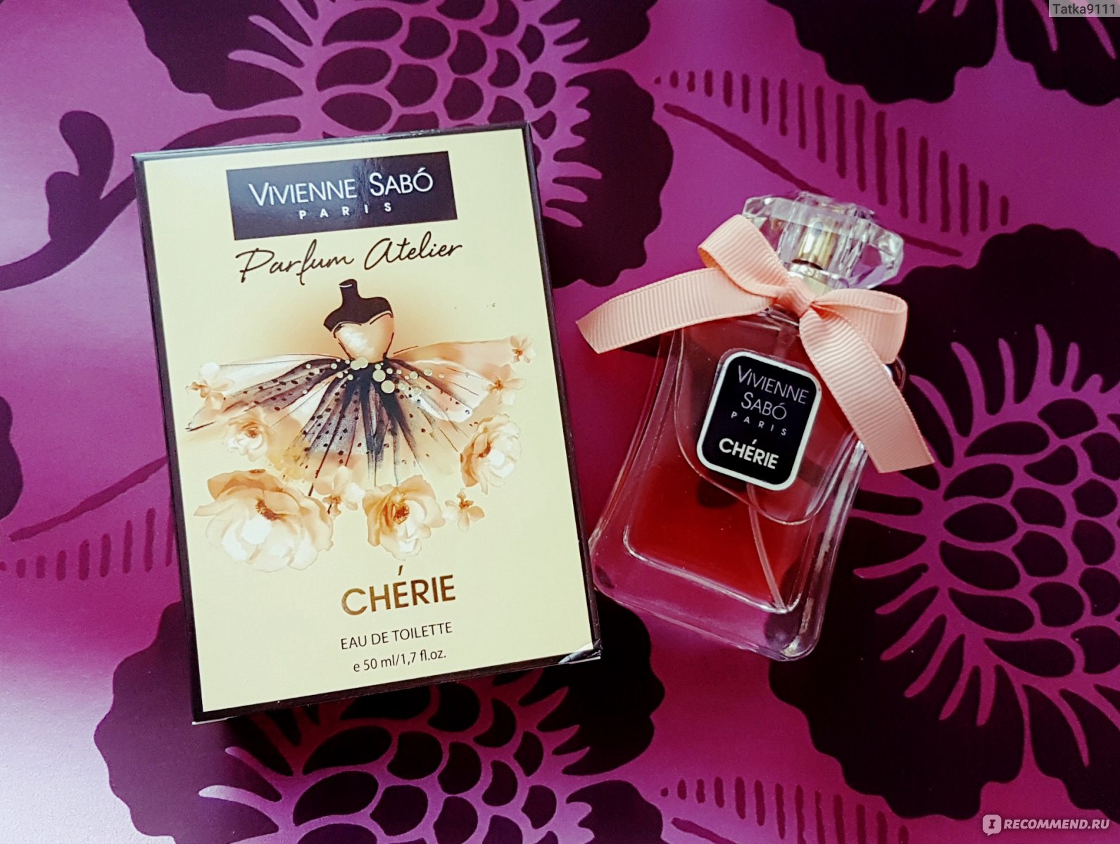 Ательер отзывы. Atelier Parfum Вивьен сабо. Vivienne Sabo Paris духи. Духи Вивьен сабо Cherie.
