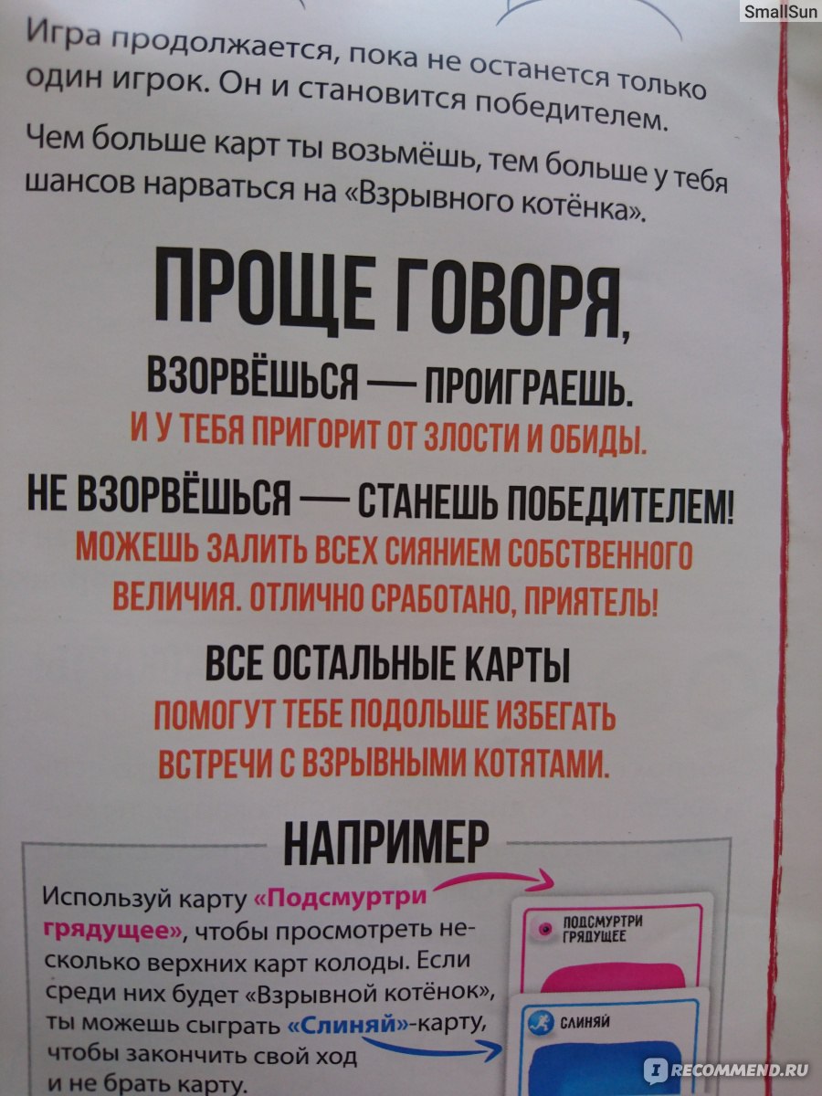 Взрывные котята. Настольная игра. - «Ни за что бы не подумала, что мне  понравится игра такого плана. На сегодняшний день это наш №1 для  путешествий, шашлыков и для ситуаций, когда хочется сыграть