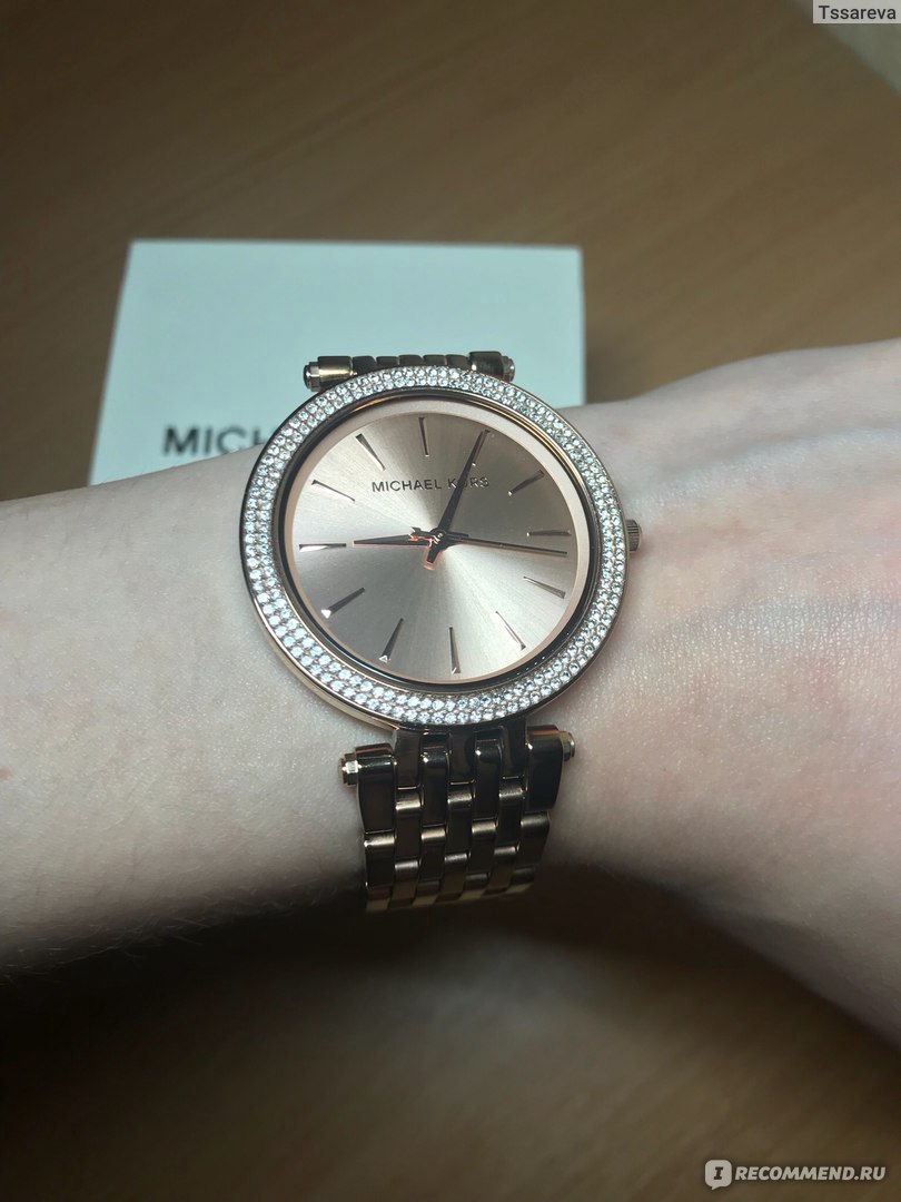 darci pave rose gold tone watch