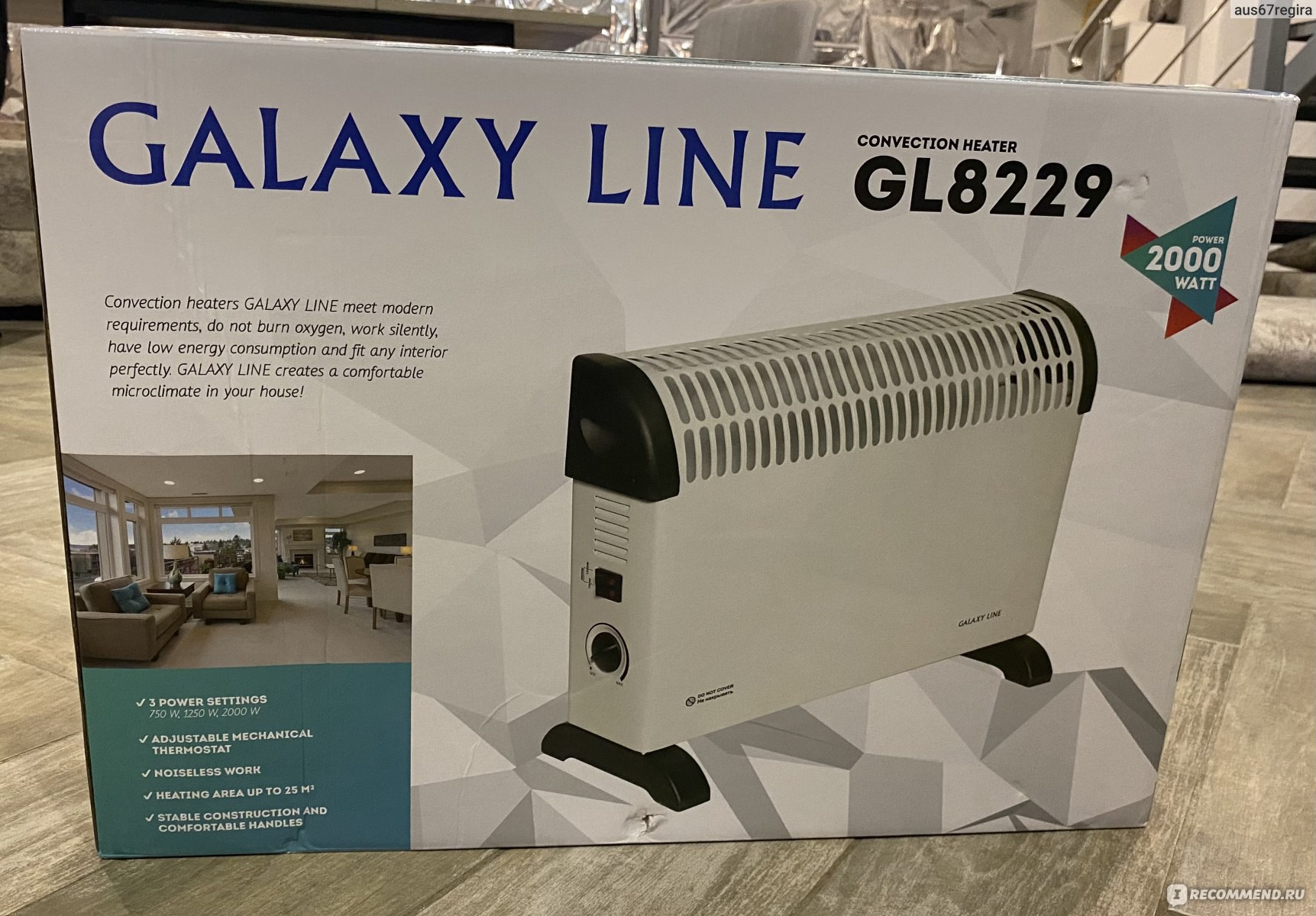 Обогреватель Galaxy Line GL8229 конвекционный - «Мое самое актуальное  приобретение этой осени - обогреватель Galaxy Line GL8229. Немного о работе  прибора и мои впечатления.» | отзывы