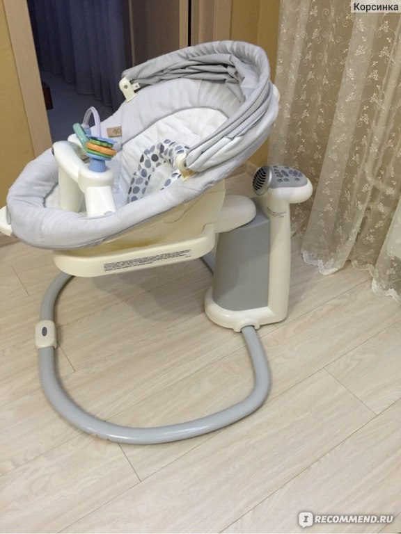 Кресло качалка graco для новорожденных