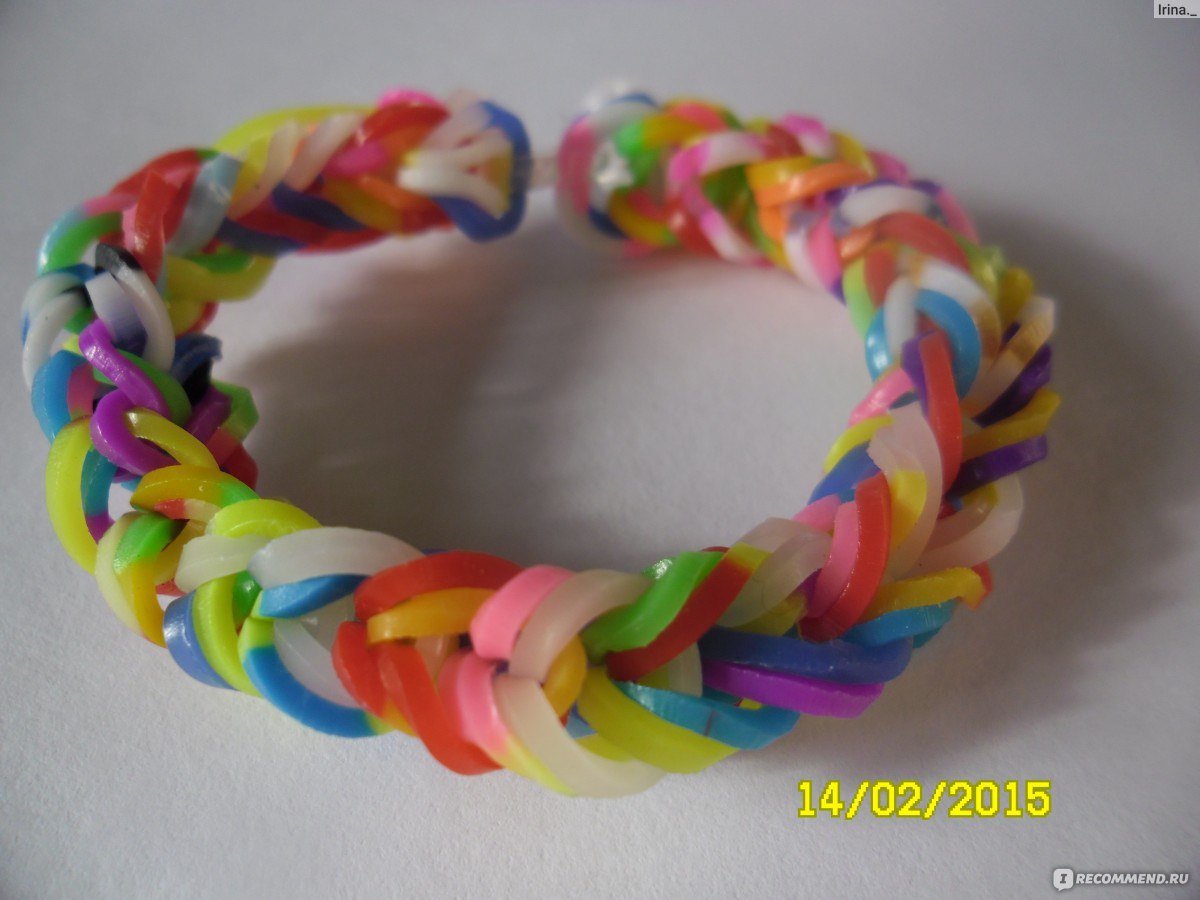 Плетение легких и простых браслетов 🤡 из резинок на рогатке по фото и видео