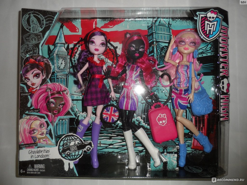 MONSTER HIGH Сет Монстры в Лондоне / Ghoulebrities in Londoom - «Модное  трио! Много фото» | отзывы