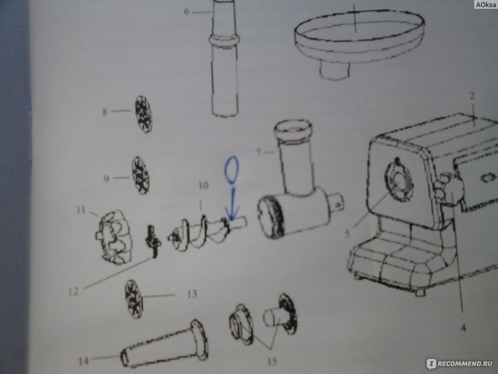 Мясорубка помощница схема