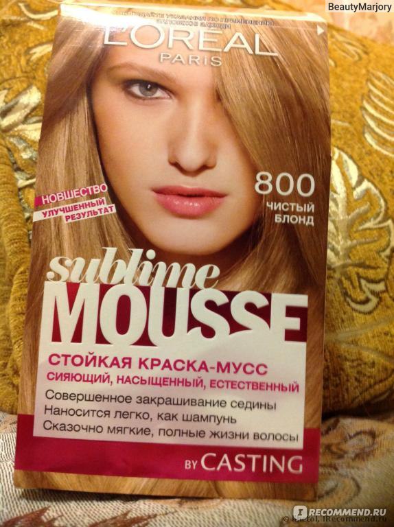 L oreal краска для волос sublime mousse 1000 очень светлый блонд