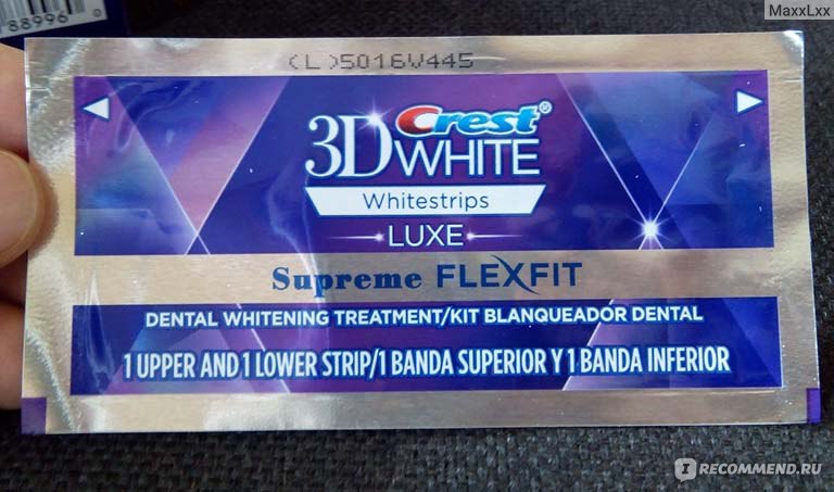 Отбеливающие полоски для зубов Crest Whitestrips Luxe Supreme FLEXFIT фото