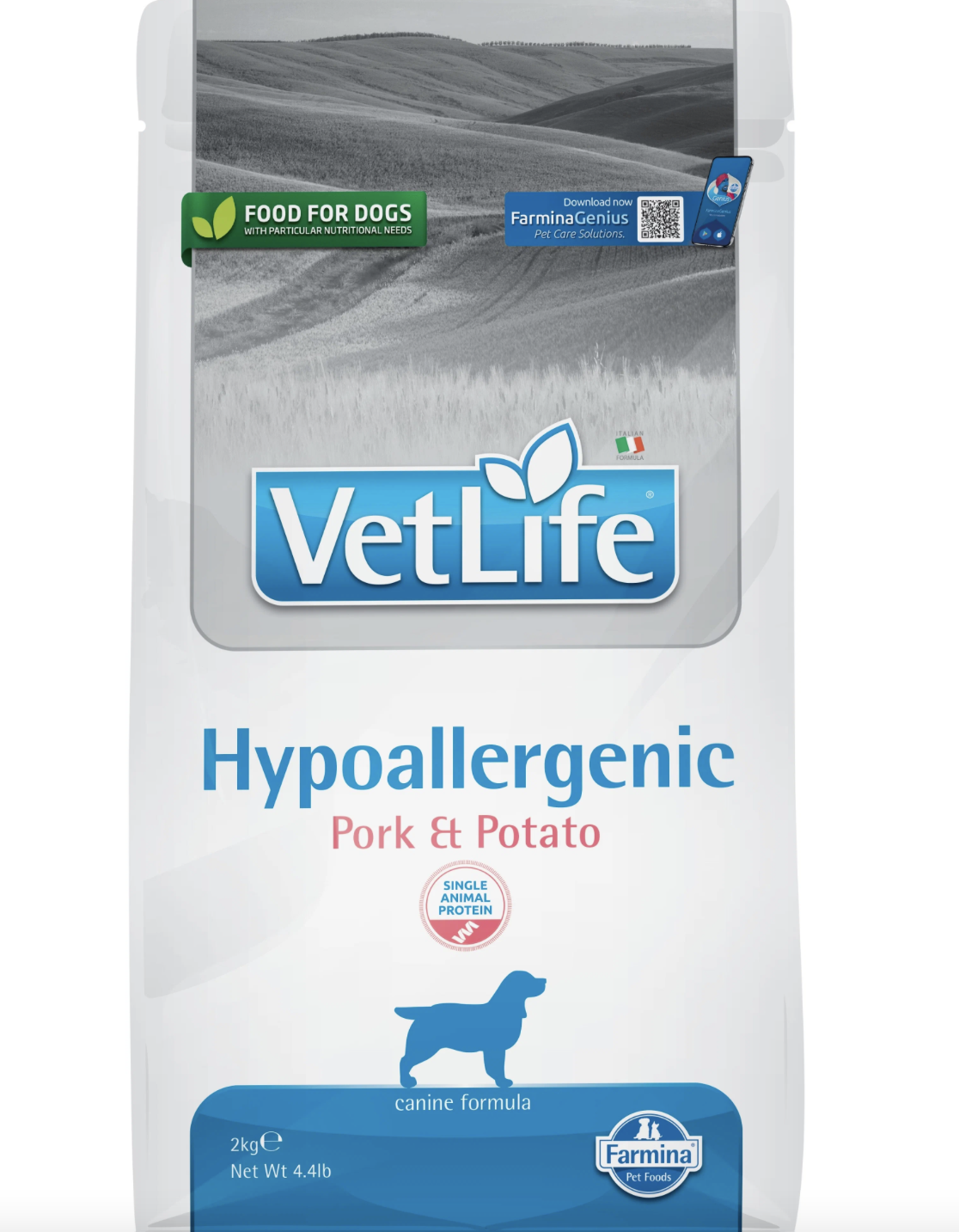Корм для собак Farmina Vet Life Hypoallergenic со свининой и картофелем ...