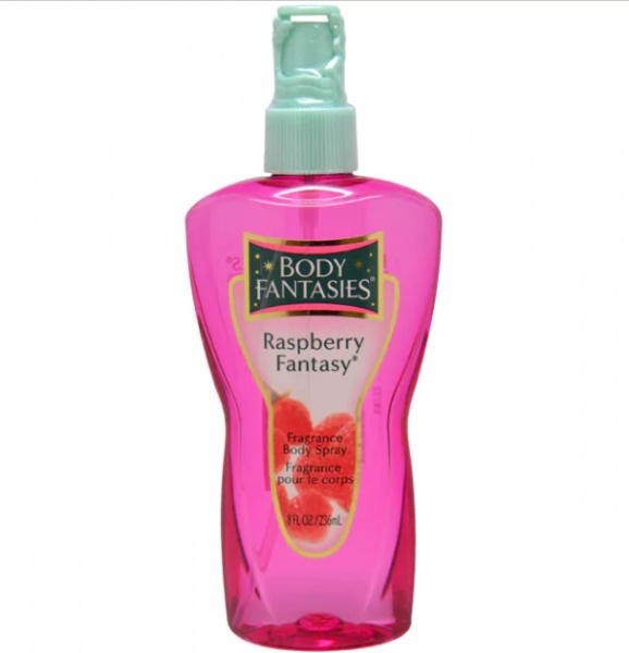 body fantasy raspberry body spray