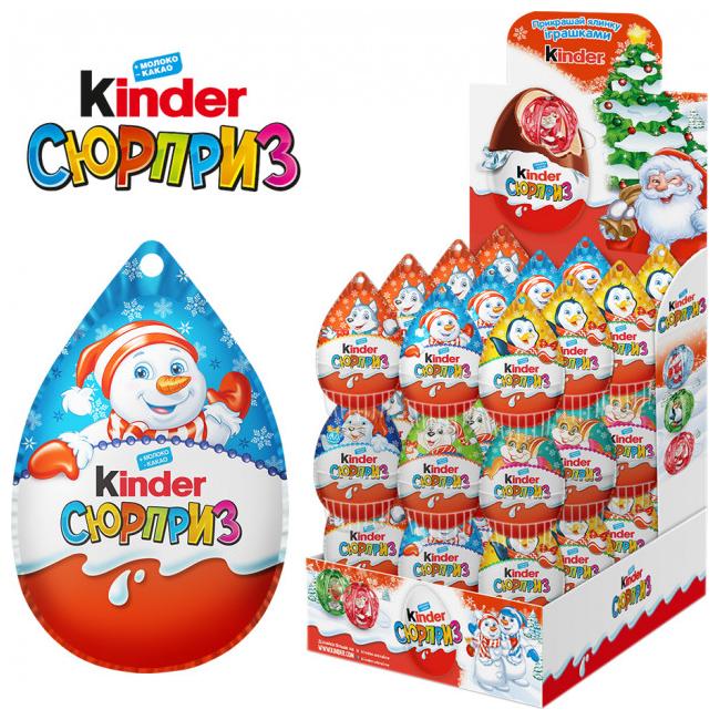 Новогодние Киндер сюрприз яйца распаковка игрушек Kinder Surprise Christmas toys