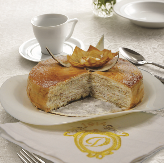 Блинный торт Крепвиль 🥞 Как приготовить французский ТОРТ из блинов КРЕПВИЛЬ