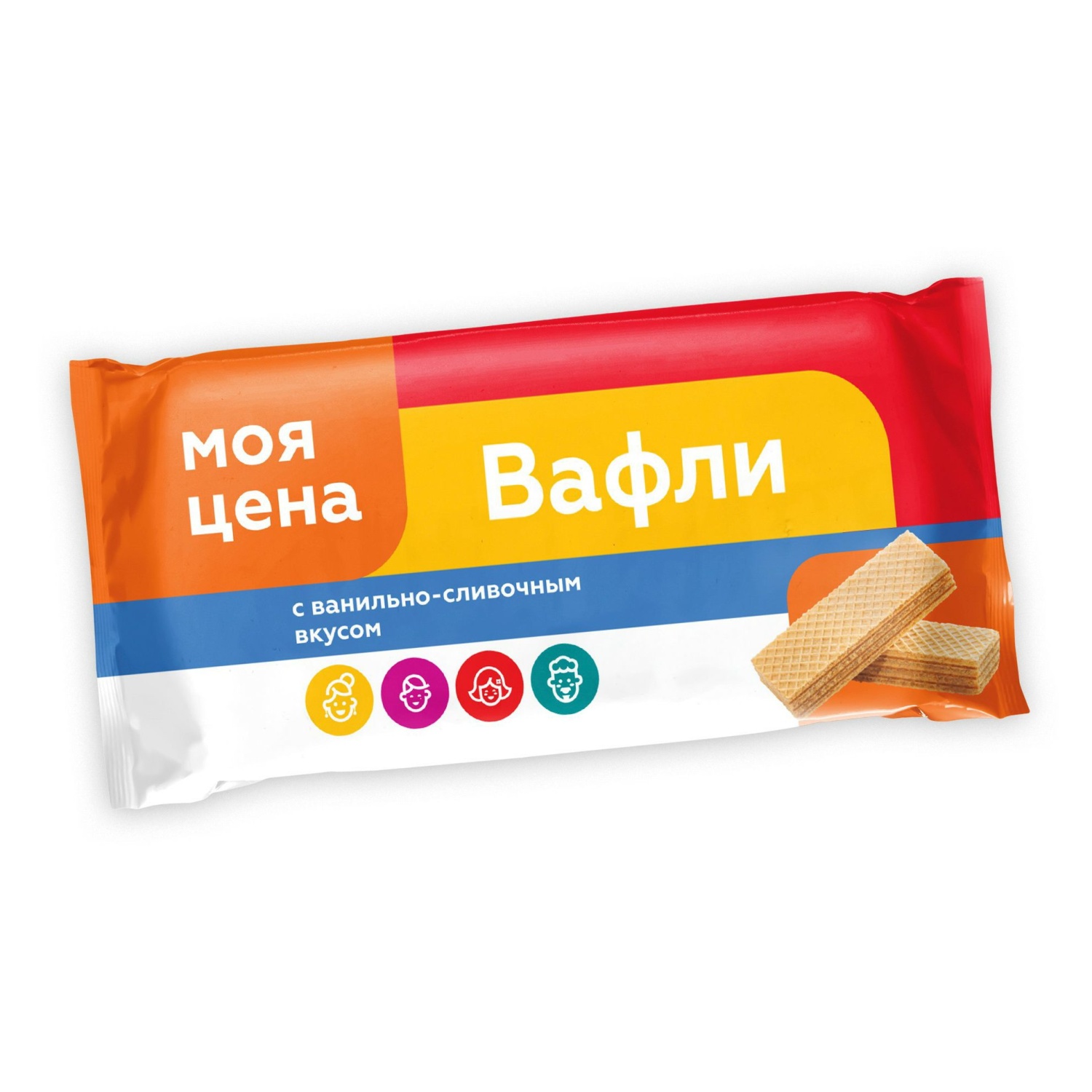 Вафли Моя цена С ванильно-сливочным вкусом - «Бюджетно и неплохо на вкус.»  | отзывы