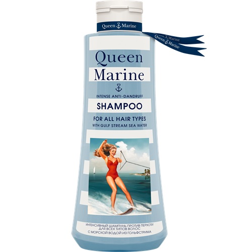 Шампунь от перхоти Queen Marine Shampoo For All Hair Types фото