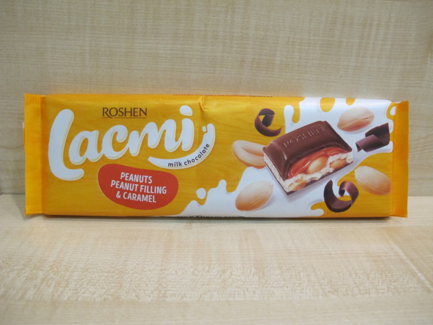 Молочный шоколад ROSHEN Lacmi арахис и карамель - «Почти 300 грамм ...