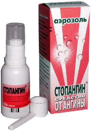 Антисептическое средство IVAX Corporation Стопангин (средство от ангины и боли в горле). Спрей фото