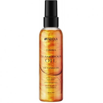 Спрей-блеск для волос Indola Glamorous Oil Detangler - «Делает волосы мягкими и блестящими.»