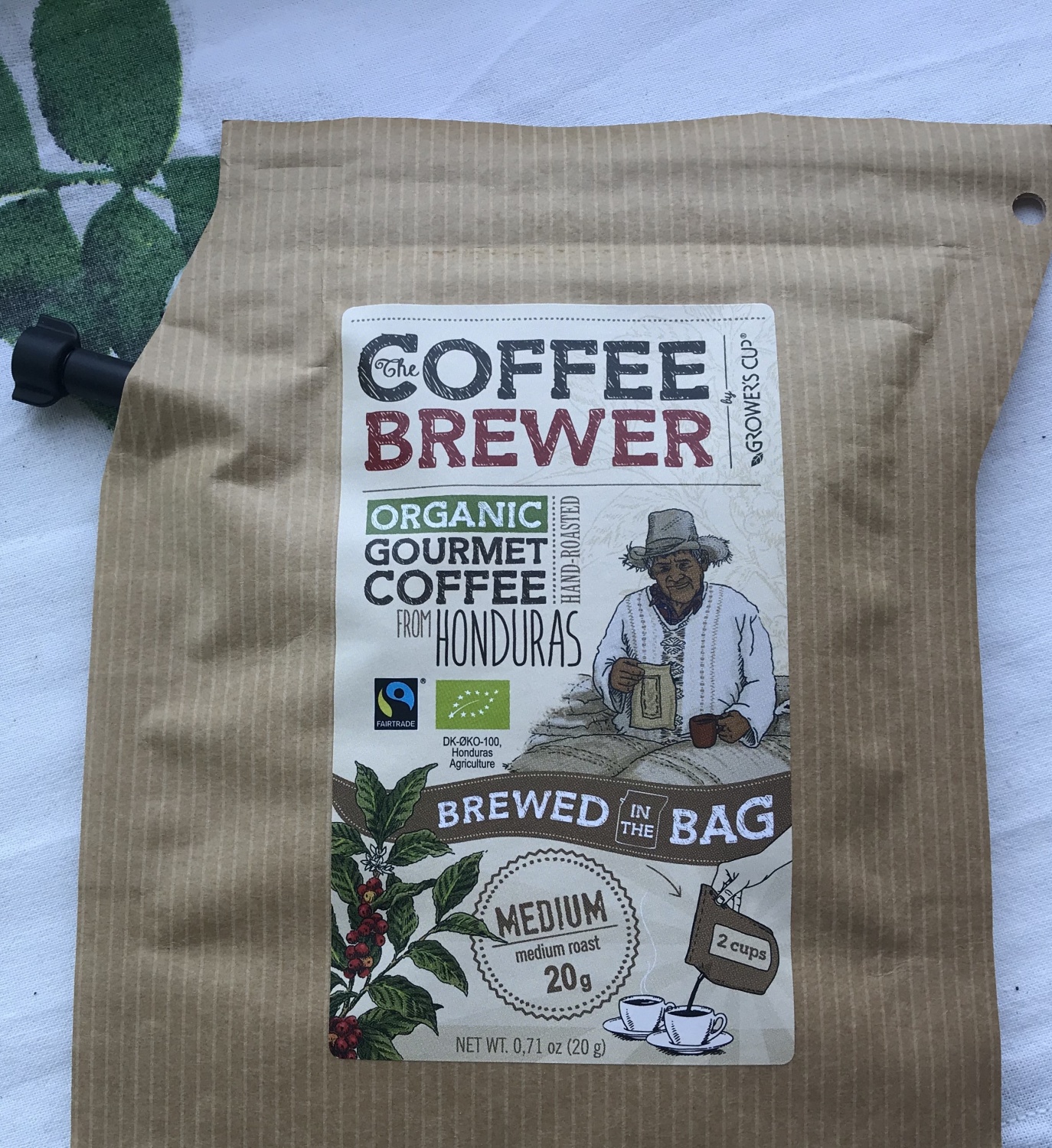 Натуральный молотый кофе в фильтре The Coffee brewer Organic Gourmet