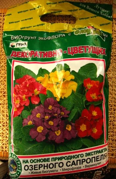 БИОгрунт ЭКОФЛОРА для декоративно - цветущих | отзывы