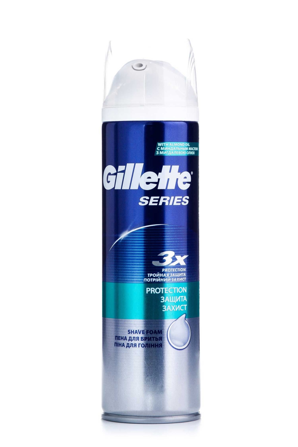Пена для бритья Gillette Series Защита с миндальным маслом, 250мл - «А ...