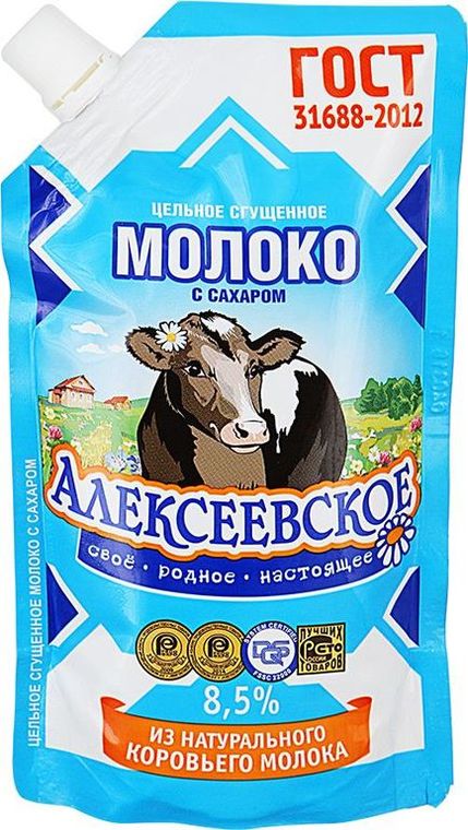 Молоко сгущенное Алексеевское Цельное с сахаром фото
