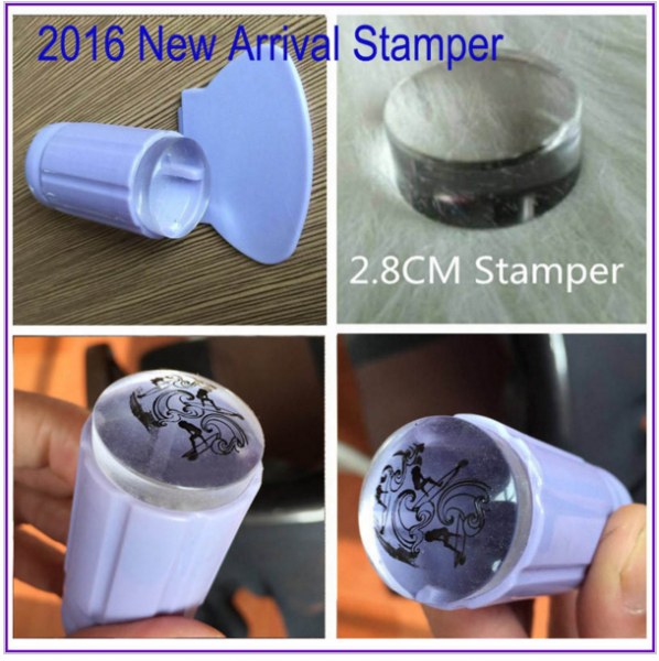 Штамп для стемпинга Aliexpress 2016 Milky White New 2.8CM Transparent Stamp Nail Art Clear Jelly Stamper Scraper Tool Set Manicure Polish Stamp Image Tool Kit фото