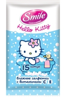 Влажные салфетки Smile Hello Kitty фото