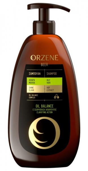 Шампунь Orzene Beer Балансирующий пивной для жирных волос фото