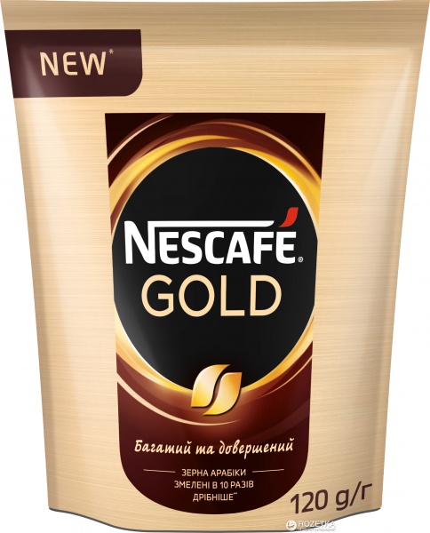 Кофе Nescafe Gold натуральный, растворимый, сублимированный, с добавлением жареного молотого фото