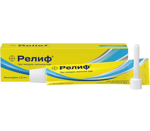 Средства д/лечения геморроя Bayer Мазь Релиф | отзывы