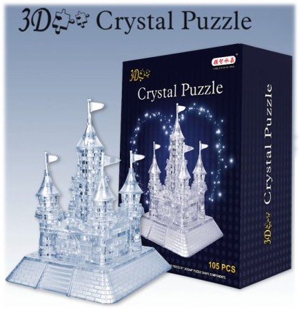 3D crystal puzzle. "Замок" (105 деталей) фото