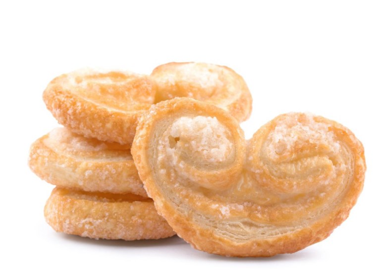 Рецепт: Печенье Ушки - медовые из готового слоеного теста!