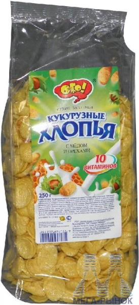 Кукурузные хлопья ОГО! с мёдом и орехами - «Ням ням + фото» | отзывы