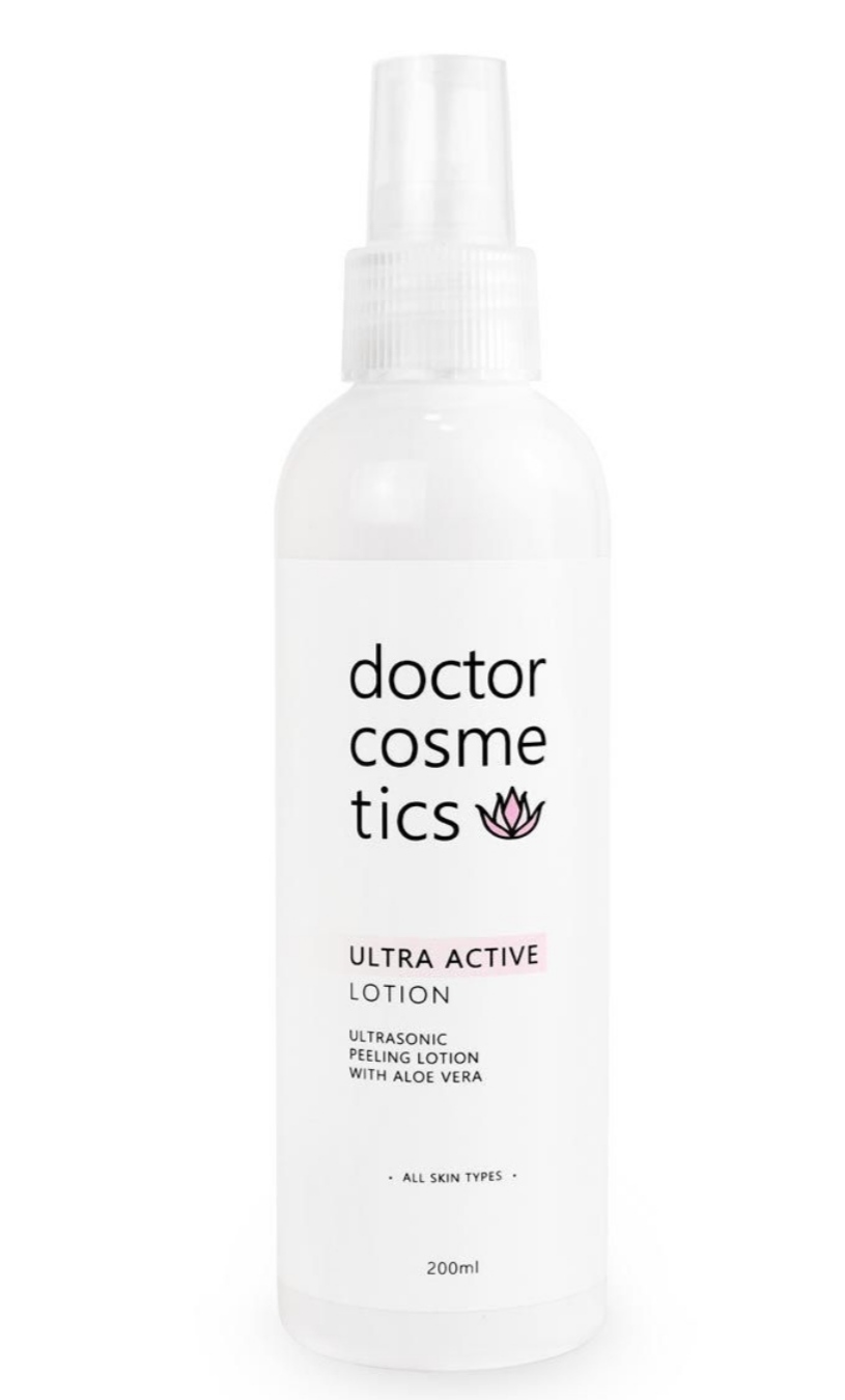 Лосьон для лица Doctor Cosmetics Ultra Active с алоэ вера для  ультразвуковой чистки - «Кто ещё не в курсе ➜ ни одна УЗ чистка лица не  должна проводится без специального лосьона! Лосьон