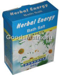 Соль для ванн  Herbal energy Ромашка фото