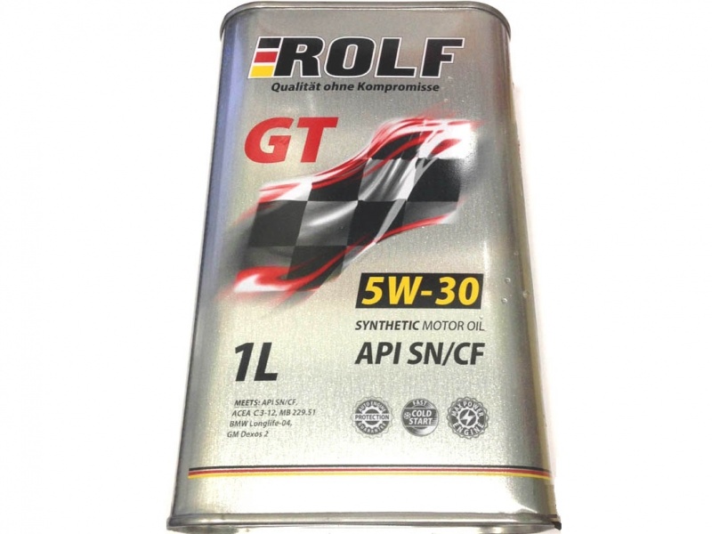 Моторное масло Rolf GT SAE 5W-30 API SN/CF фото