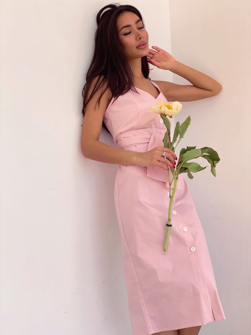 Сарафан Martichelli розовый в горошек арт. 4171 фото