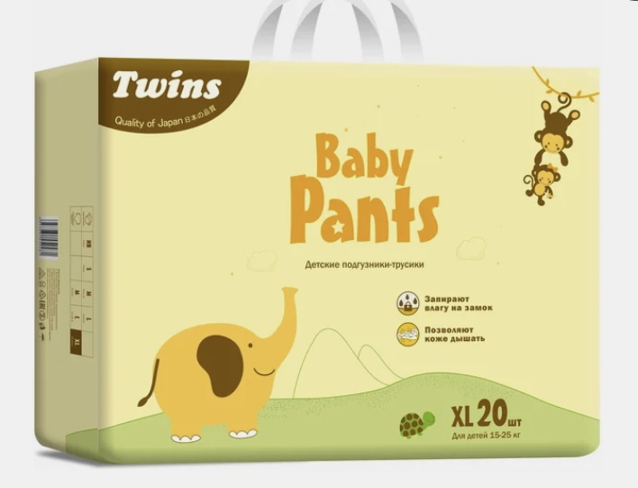 Подгузники-трусики Twins Baby Pants фото