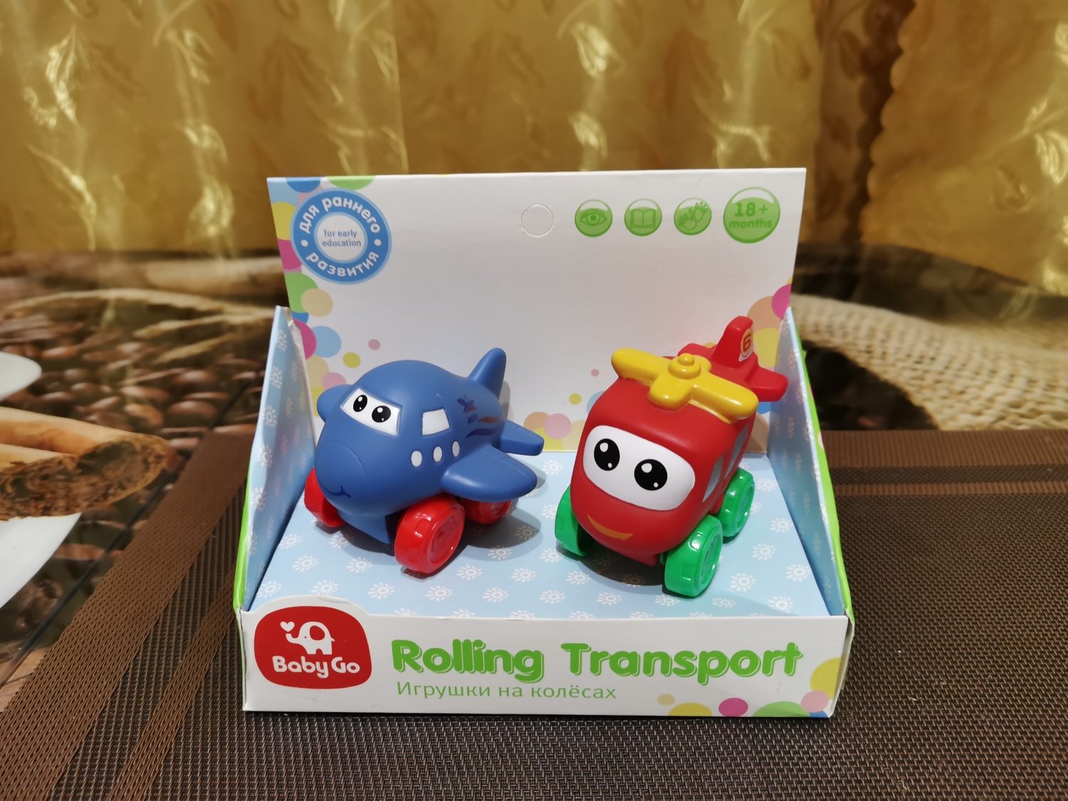 BabyGo Набор игрушек на колесах Transport Rolling 2шт. - «Яркие, лёгкие и  безопасные. » | отзывы