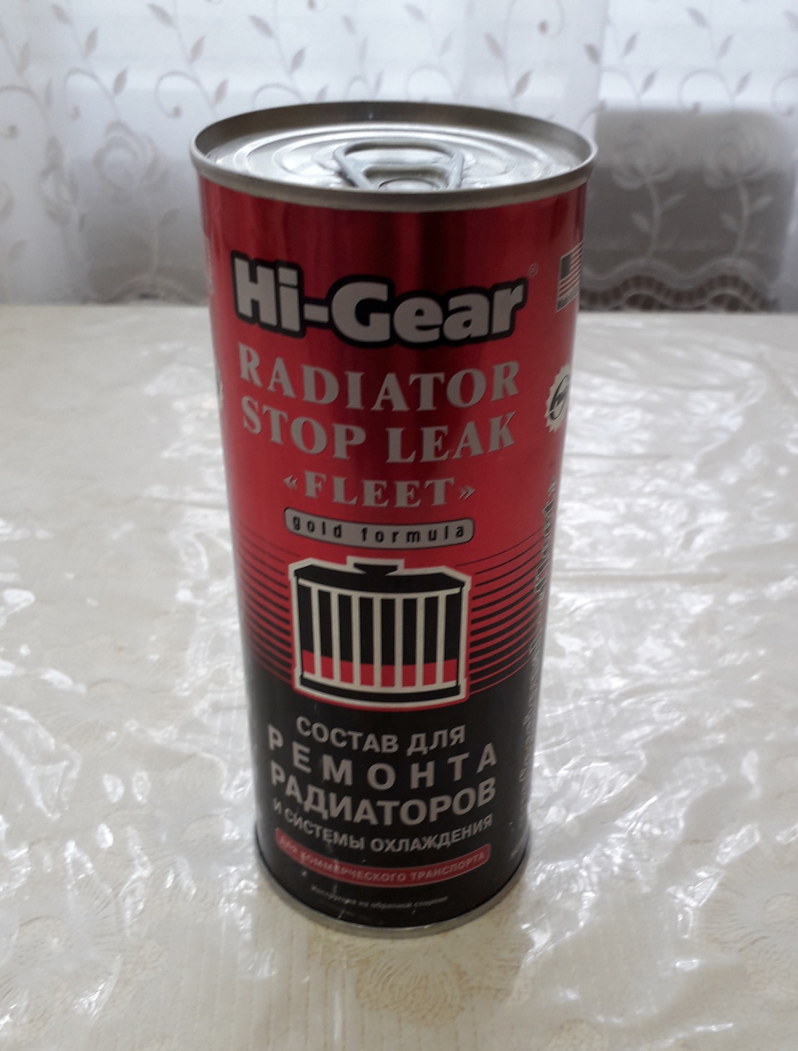 Состав для ремонта радиаторов системы охлаждения HI-Gear RADIATOR STOP LEAK «FLEET» фото