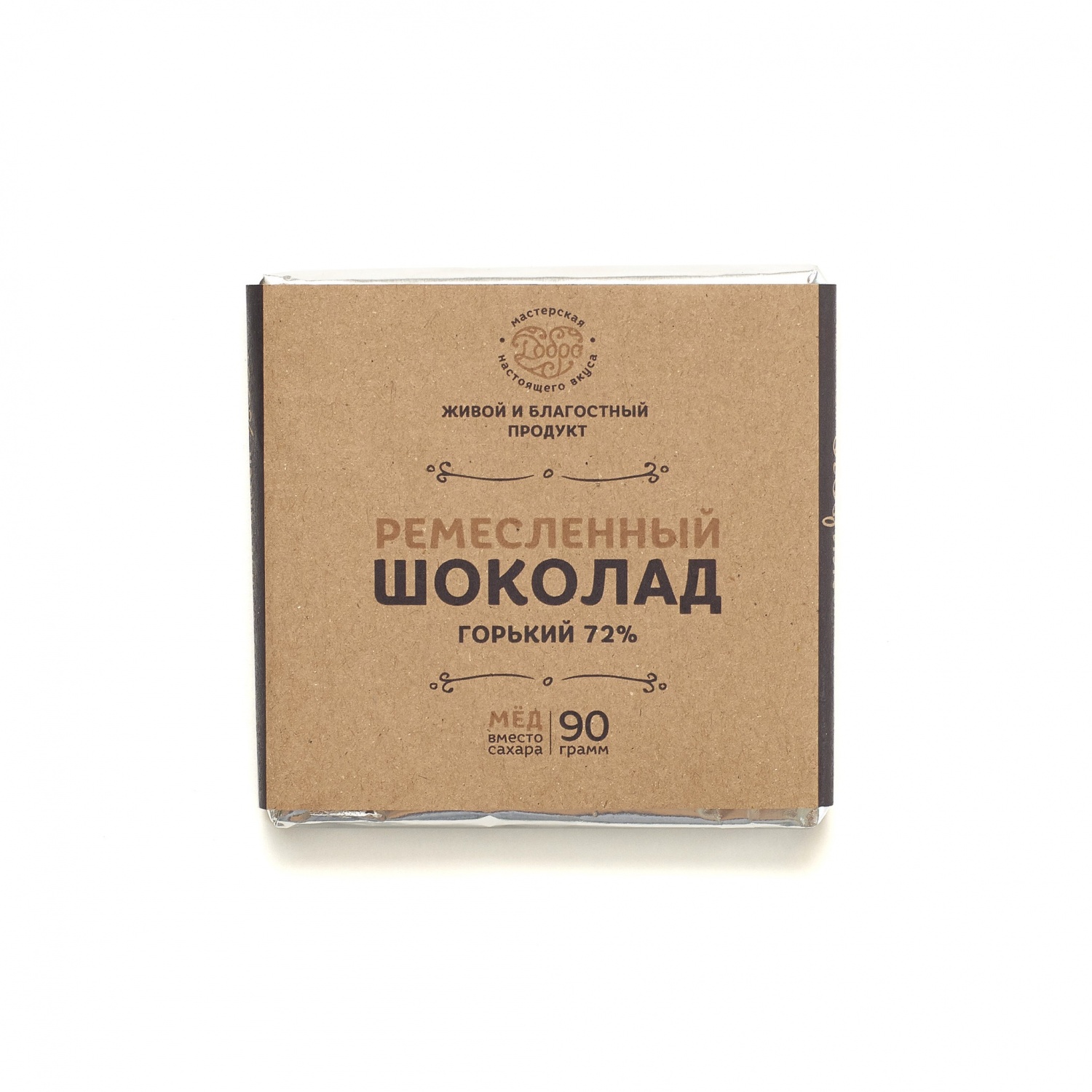 Шоколад мастерская шоколада добро Горький на пекмезе 72% какао