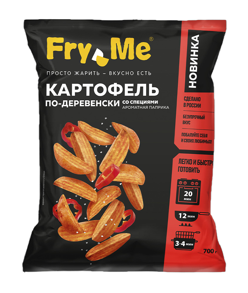 Полуфабрикаты FRY ME rартофель По-деревенски, со специями Ароматная паприка  | отзывы