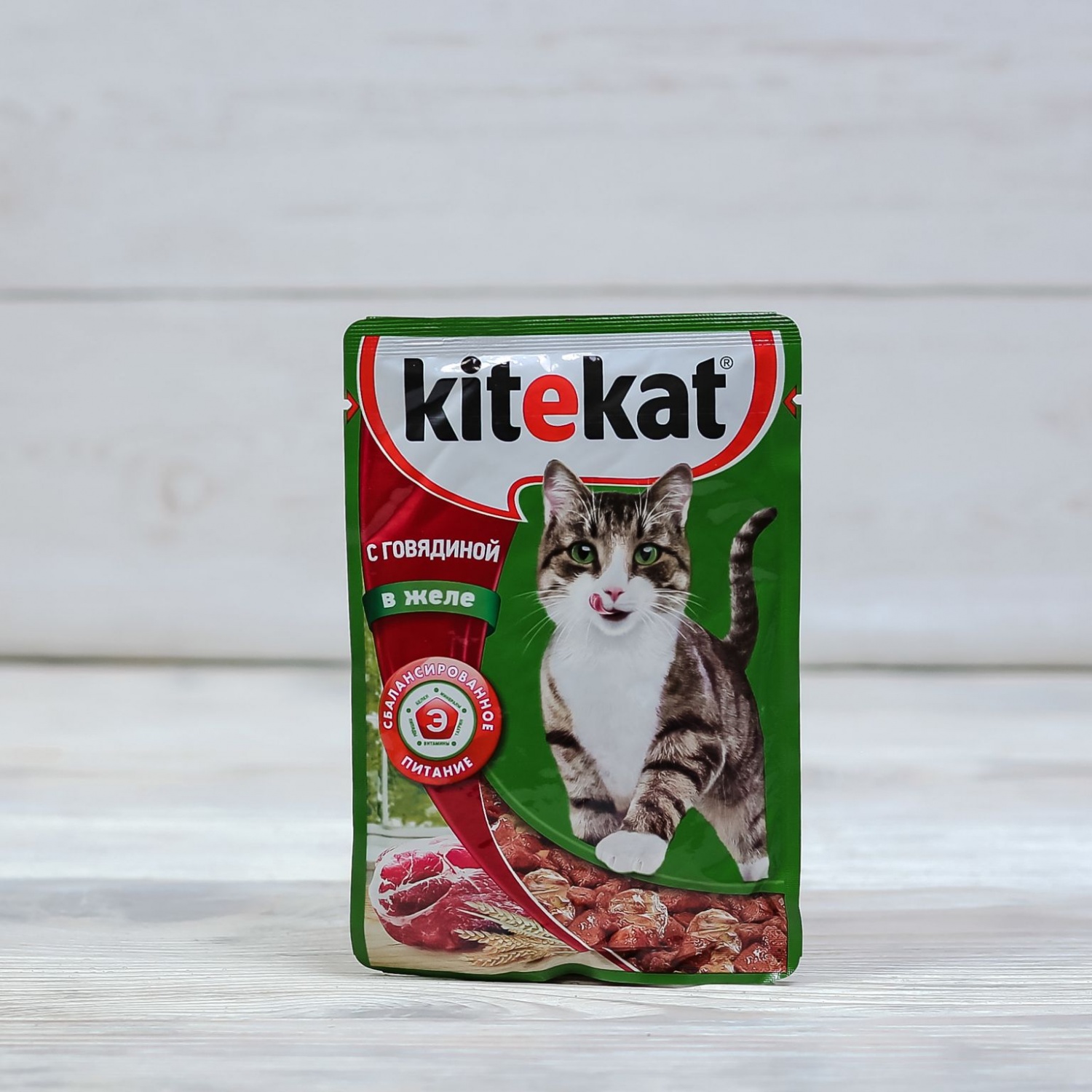 Корм для кошек Kitekat С говядиной в желе  фото