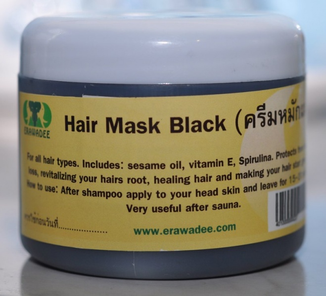 Знаменитая тайская черная маска для волос