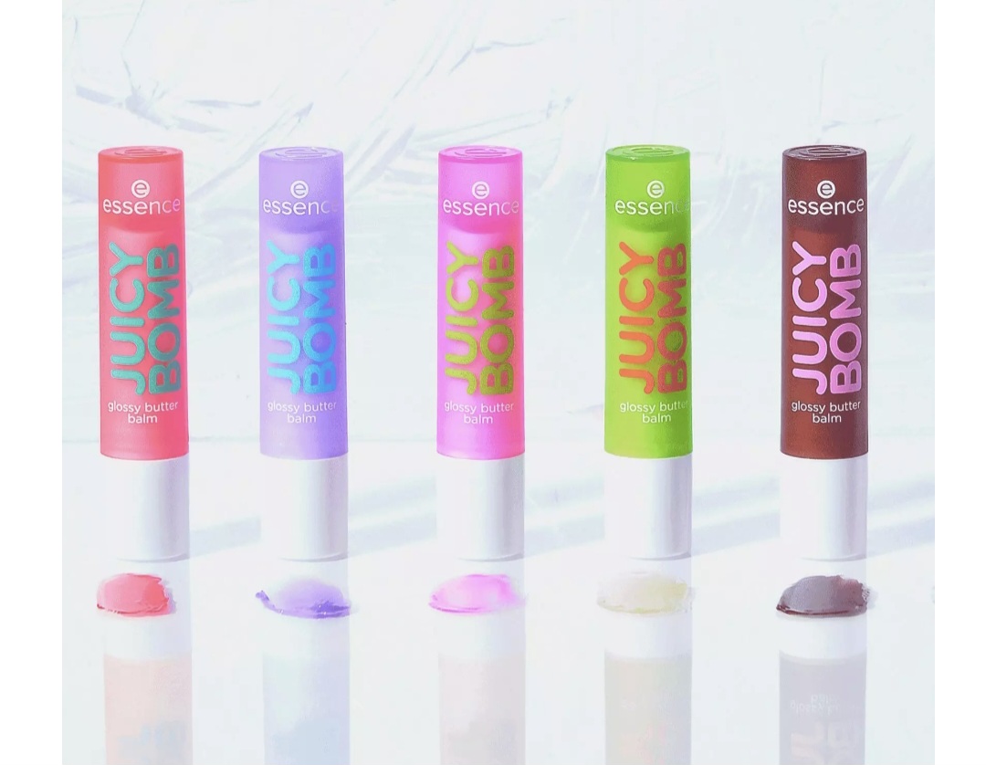 Бальзам для губ Essence тающий Juicy Bomb Glossy Butter Balm Какие они яркие и ароматные 5289