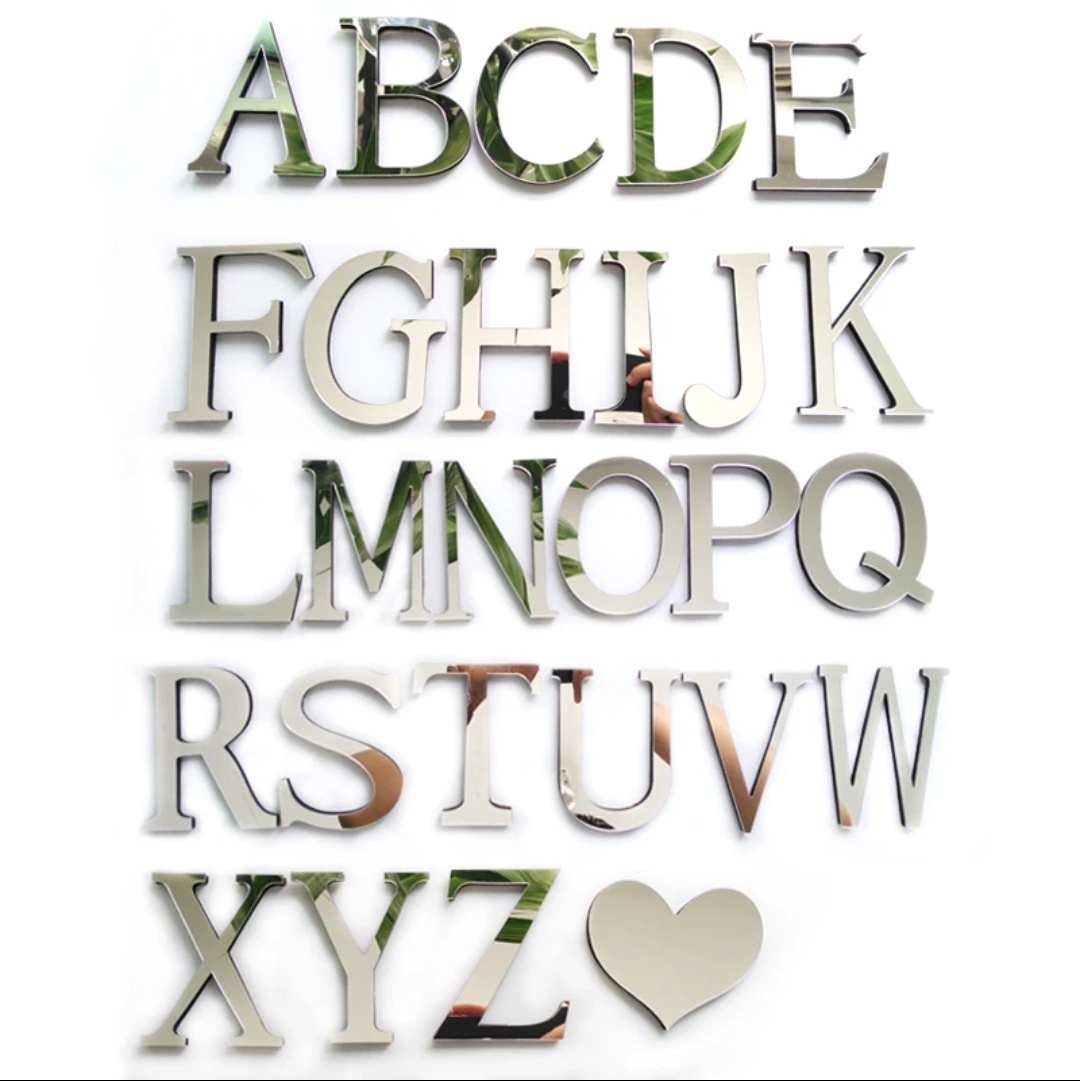 Наклейки AliExpress English letters Acrylic Mirror 3D DIY wall stickers  home Modern personality Home English Sticker Innovative letter  customization - «☆ Dagger ... Покажу свой первый авто ВАЗ 2101 ...  Зеркальные буквы