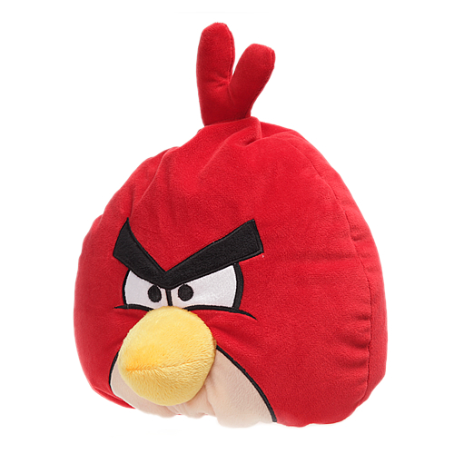 Декоративная подушка Angry Birds Красная птица Red Bird 30 см. арт. ABP12 -  «Антистресс для ребёнка» | отзывы