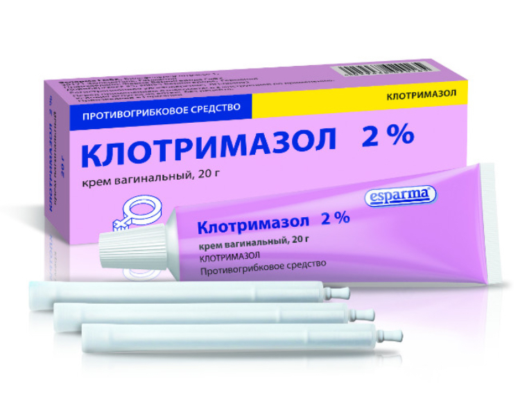 Противогрибковое средство Esparma Крем вагинальный Клотримазол 2% 20 г фото