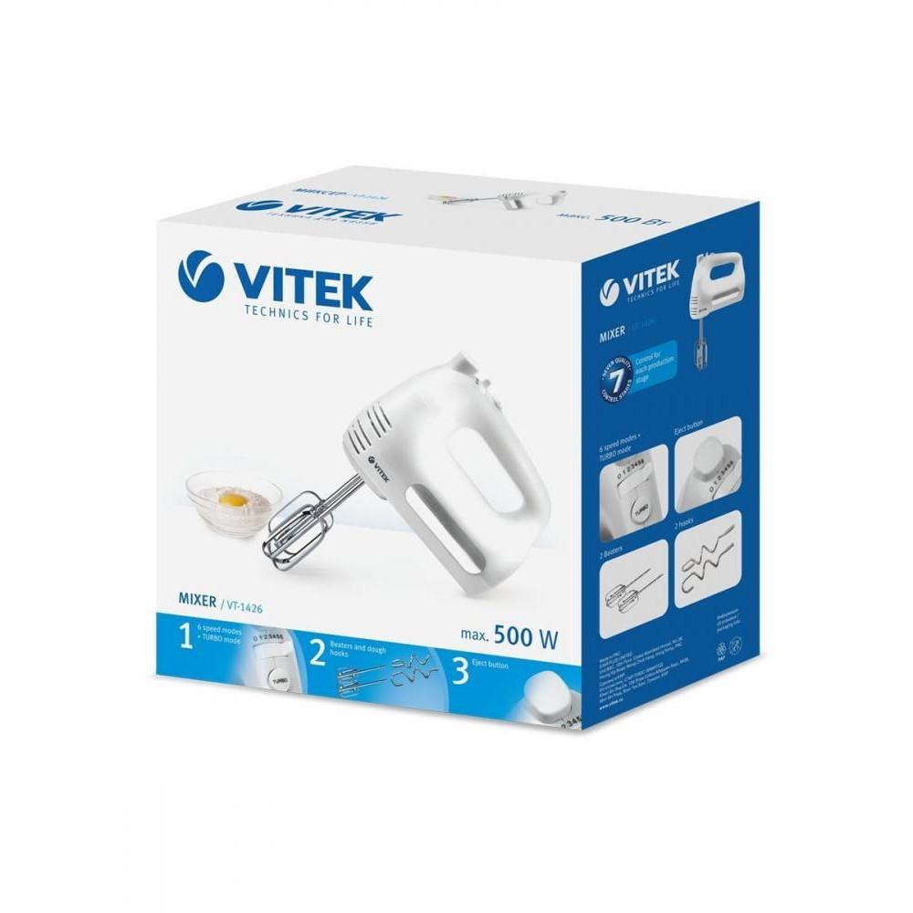 Миксер VITEK VT-1426 - «Отличный аппарат для кухни» | отзывы