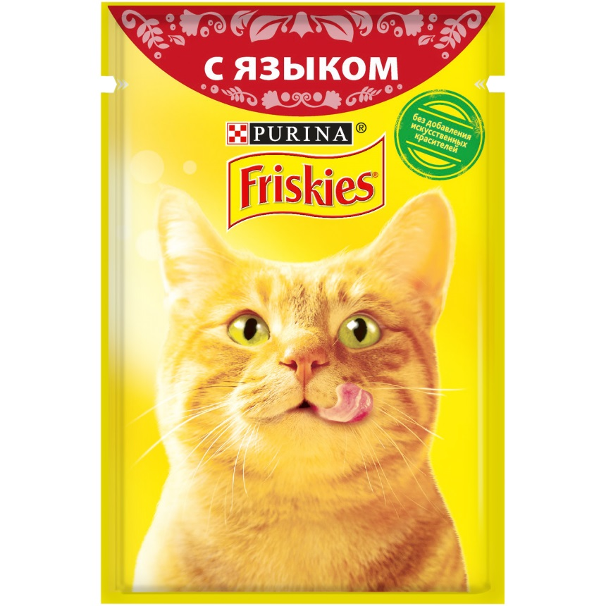 Корм для кошек Friskies с языком в подливе фото